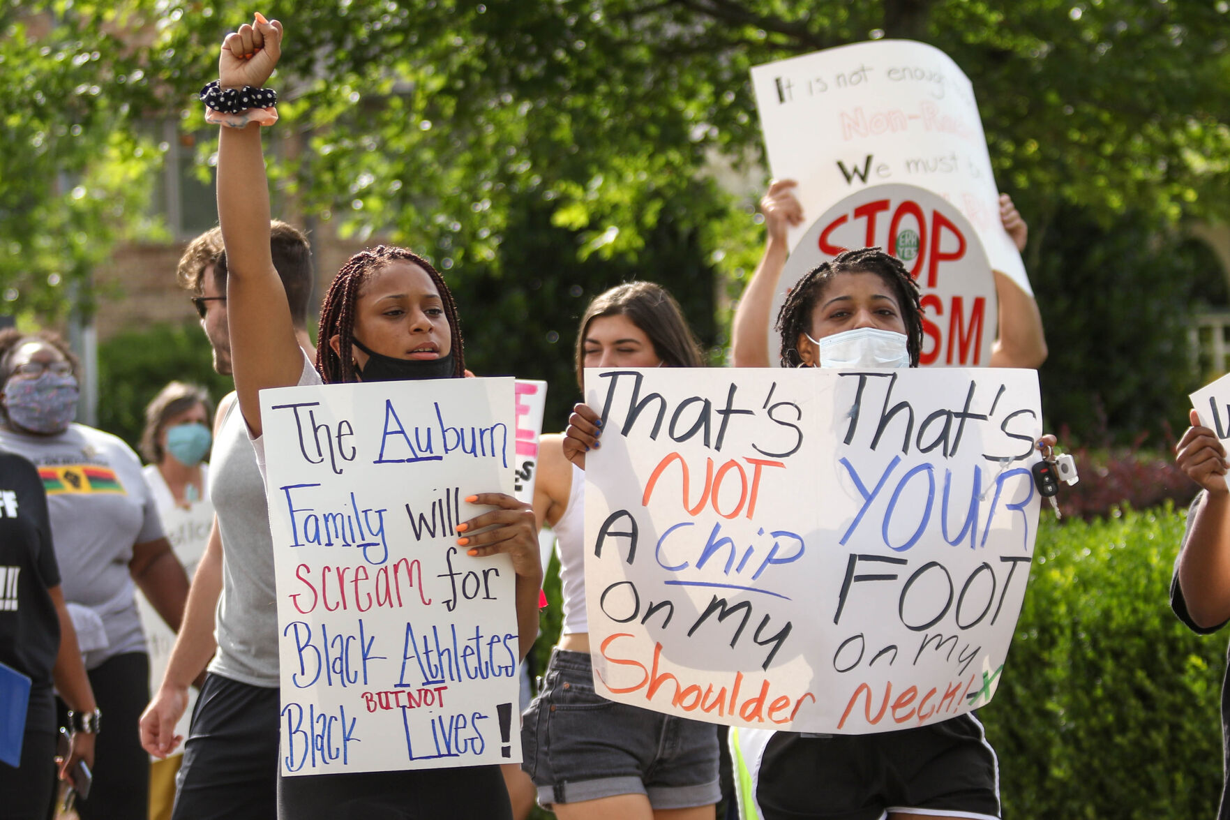 Auburn Students & Community for Change protest and march